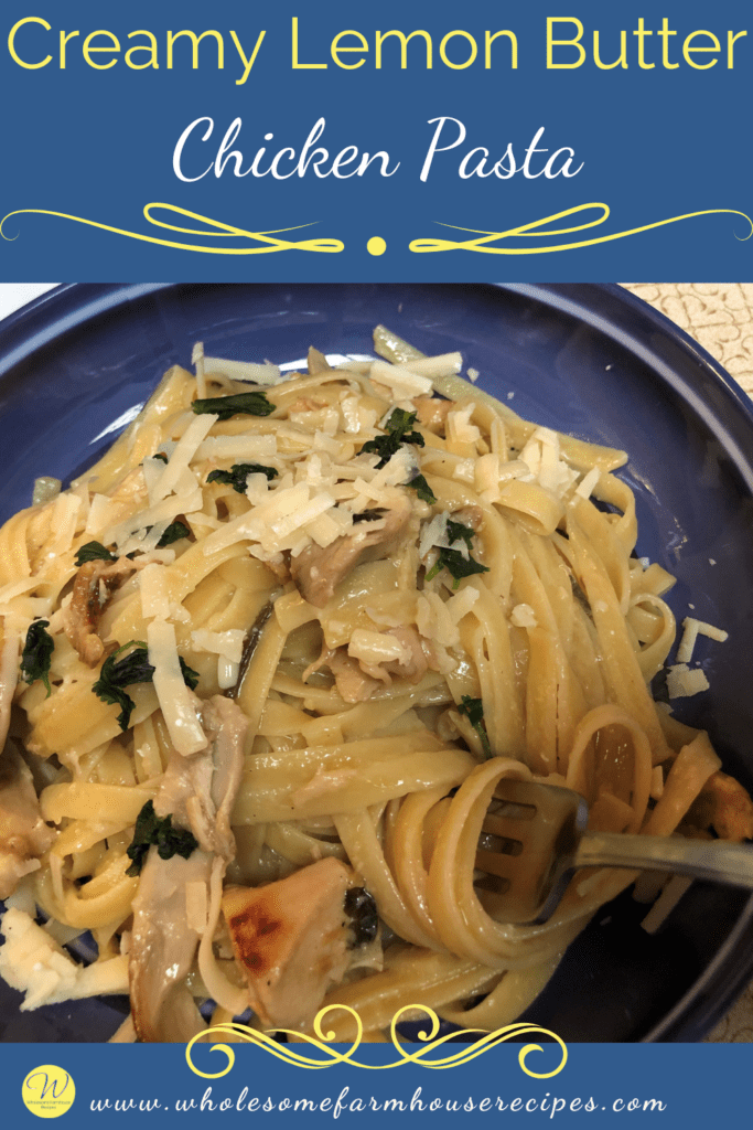 Creamy Lemon Butter Chicken Pasta