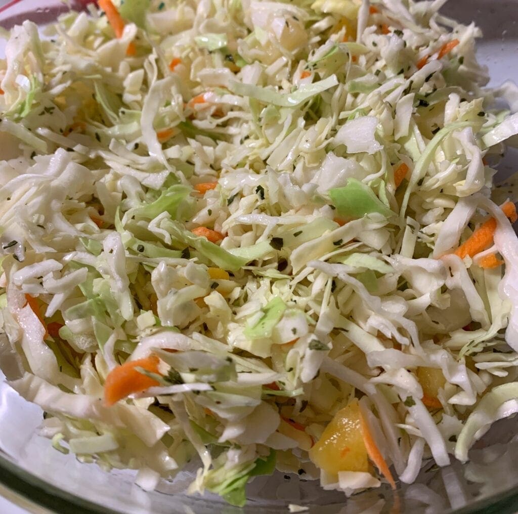 Sweet and Tangy Cilantro Lime Slaw