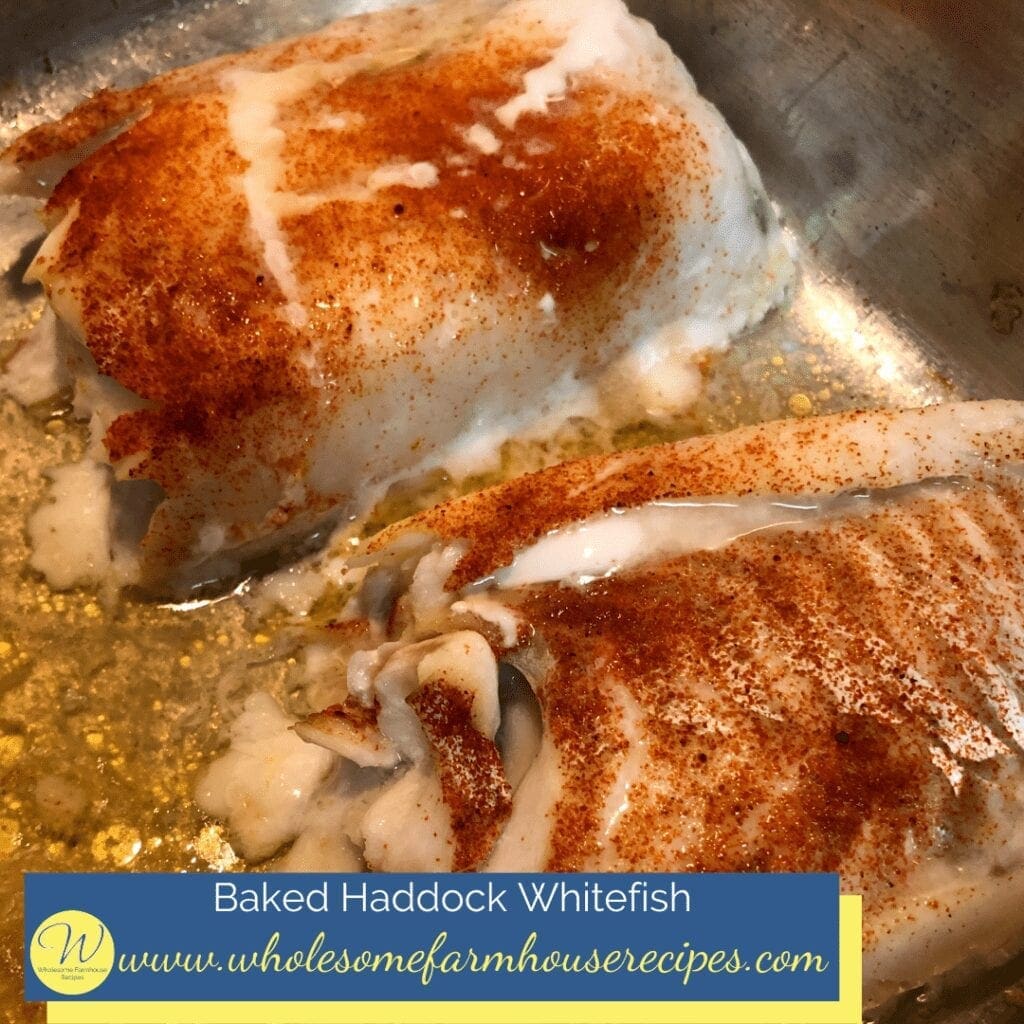 Baked Haddock Whitefish