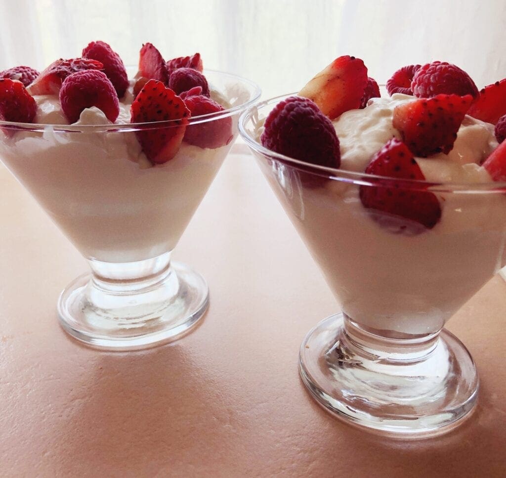 Swedish Cream in Dessert Cups