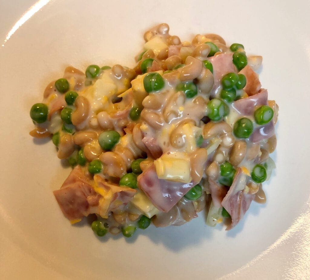 Creamy Legume Pasta Ham Salad