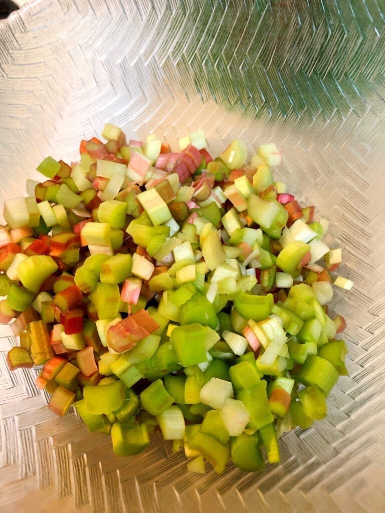 Diced Rhubarb