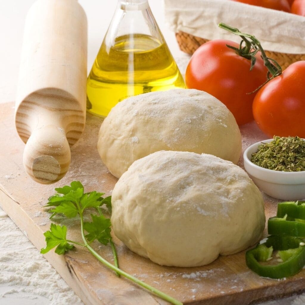 Pizza Dough Ready for Rolling Out