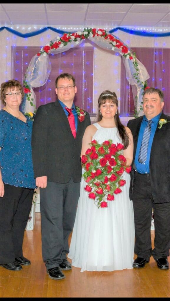 Our Wedding Day with Mom and Dad