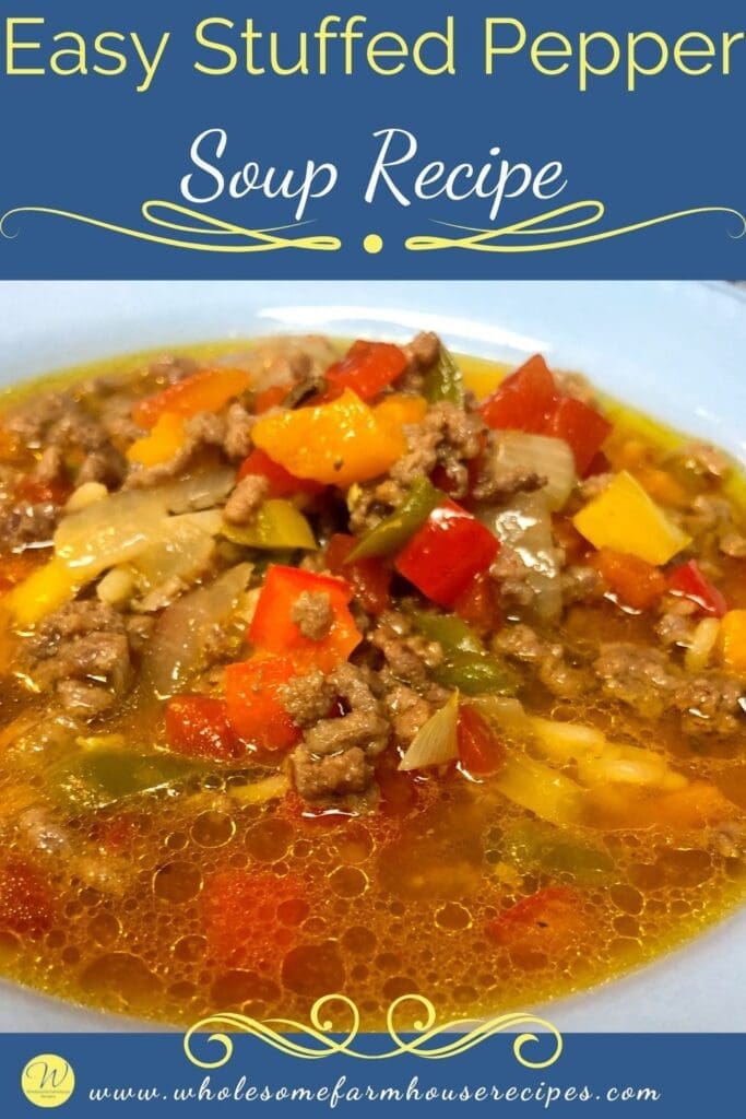 Easy Stuffed Pepper Soup Recipe