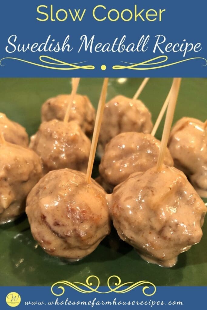 Slow Cooker Swedish Meatball Recipe