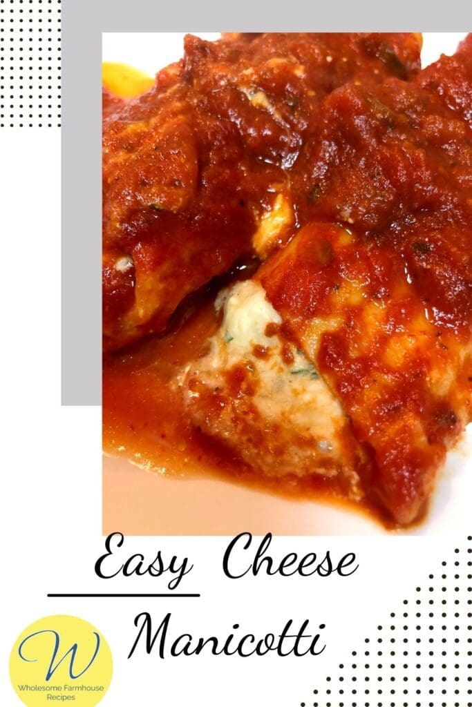 Easy Cheese Manicotti