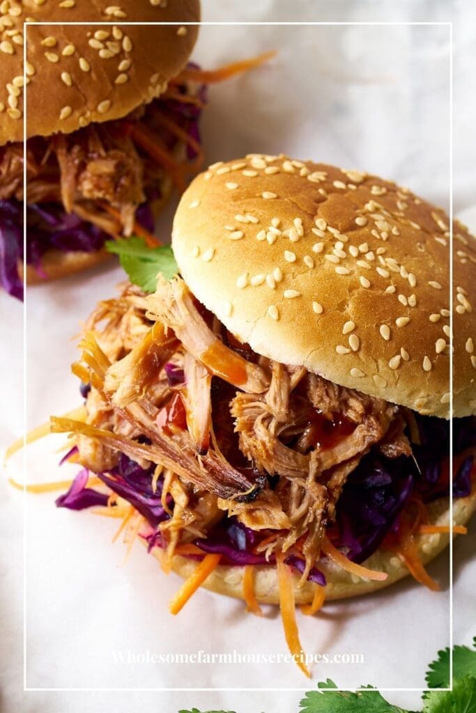 Pork and Coleslaw Sandwich