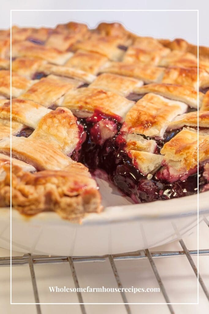 Lattice Crust Blueberry Pie