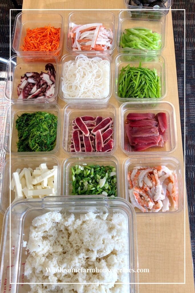 Ingredients for a Sushi Party