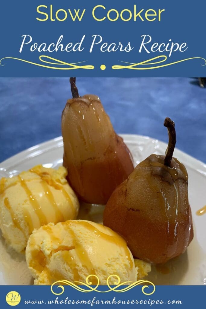 Slow Cooker Poached Pears Recipe