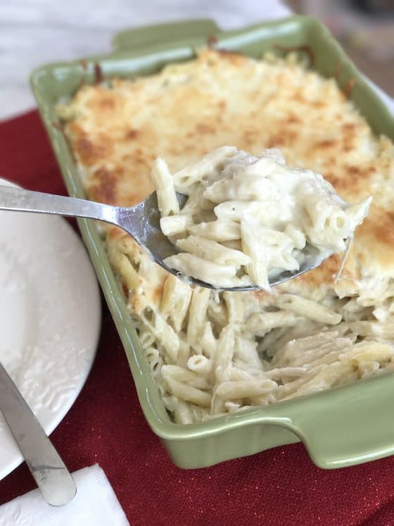 Chicken Alfredo Bake