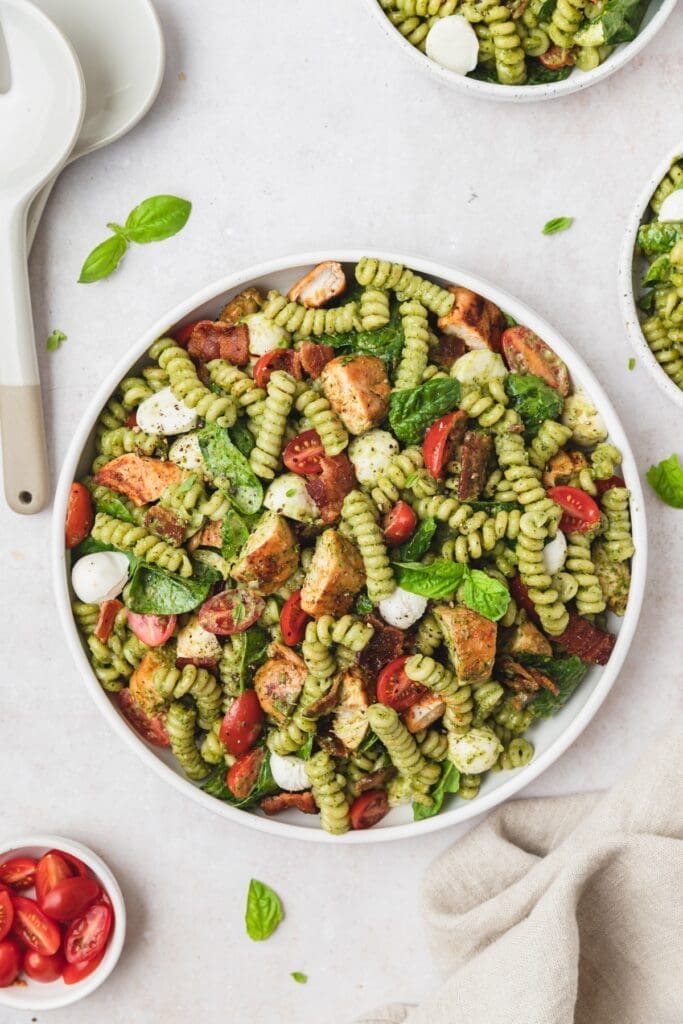 chicken-pesto-pasta-salad