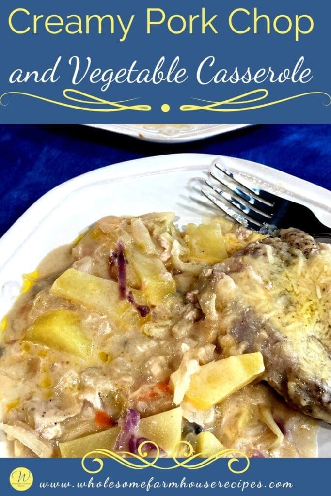 Creamy Pork Chop and Vegetable Casserole