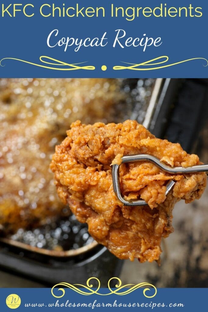 KFC Chicken Ingredients Copycat Recipe