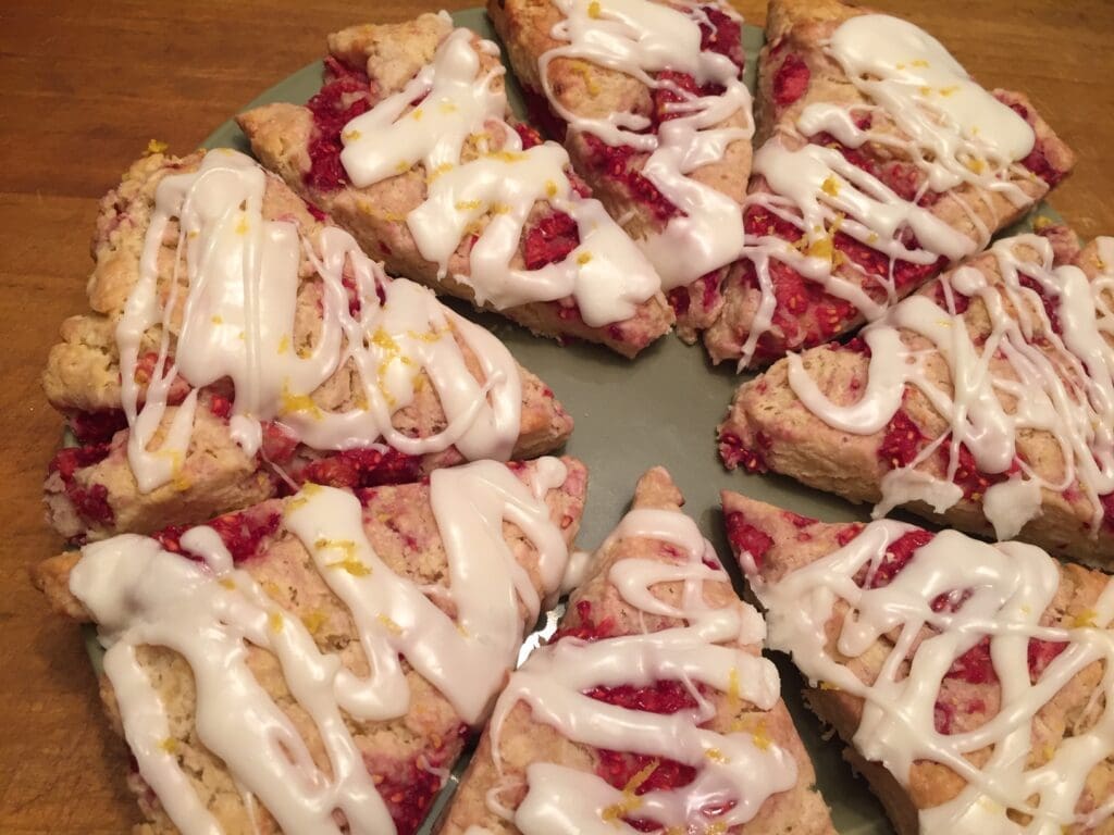 Raspberry Lemon Scones