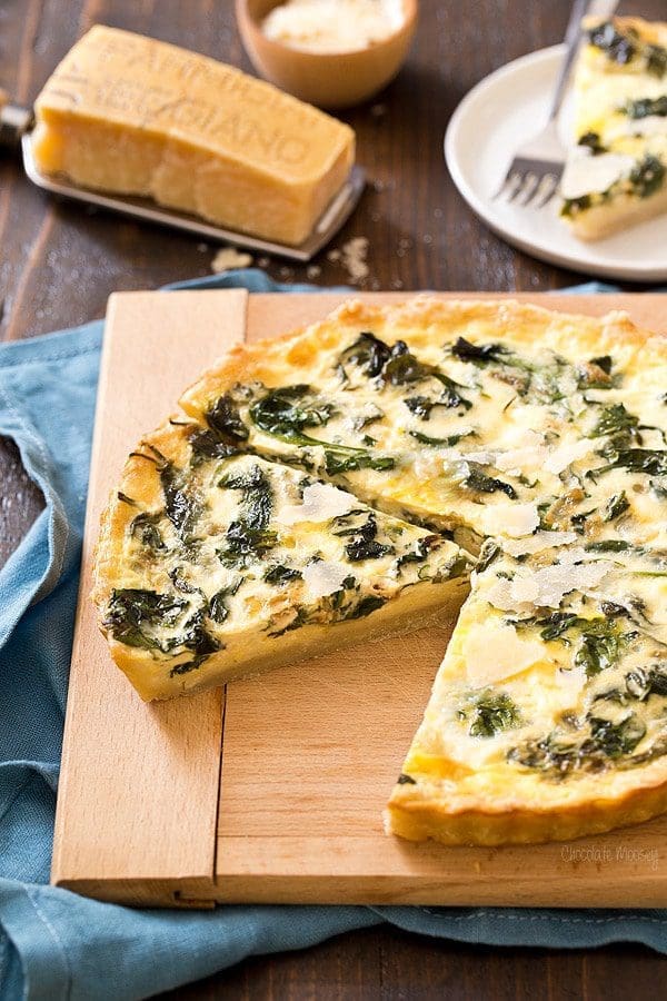 Spinach-Parmesan-Quiche