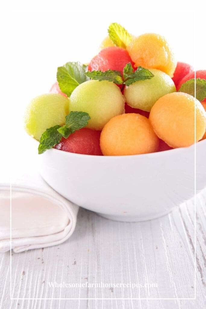 How to Make Melon Ball Lemon Lime Fruit Salad