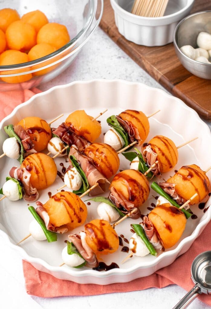 Melon and Prosciutto Skewers