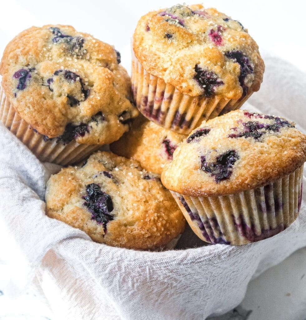 BUTTERMILK BLUEBERRY MUFFINS WITH LEMON ZEST