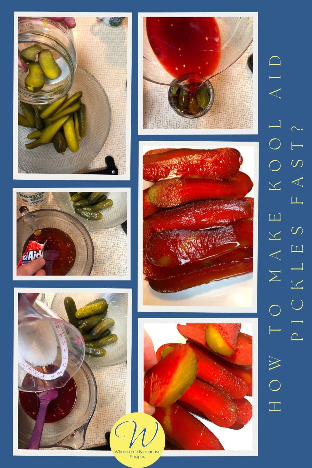 How to make kool aid pickles fast