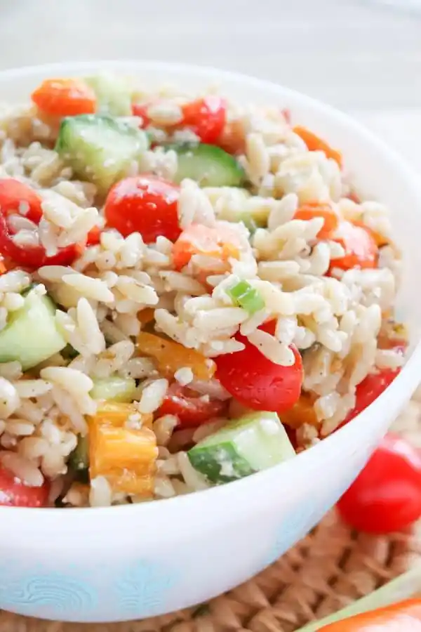 ORZO GREEK PASTA SALAD RECIPE