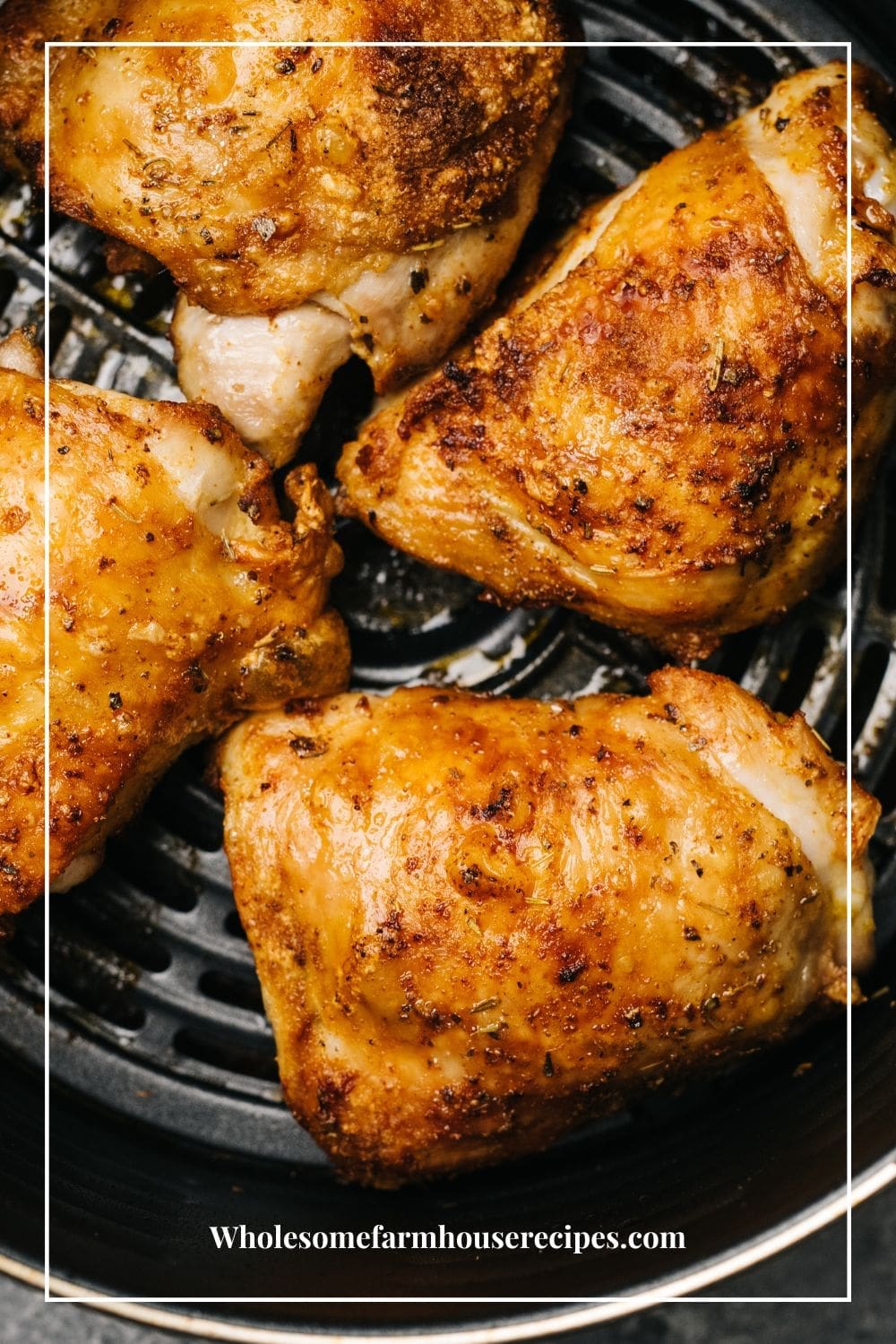 Placing the Chicken in the Air Fryer Basket