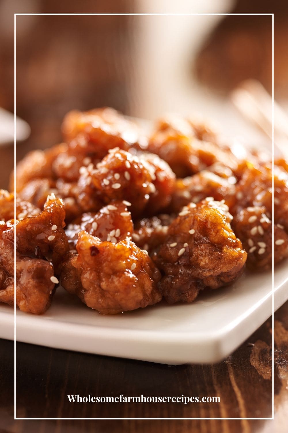 Deep Fried chicken in honey sesame sauce