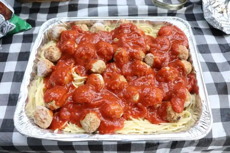 EASY CAMPFIRE SPAGHETTI BAKE RECIPE