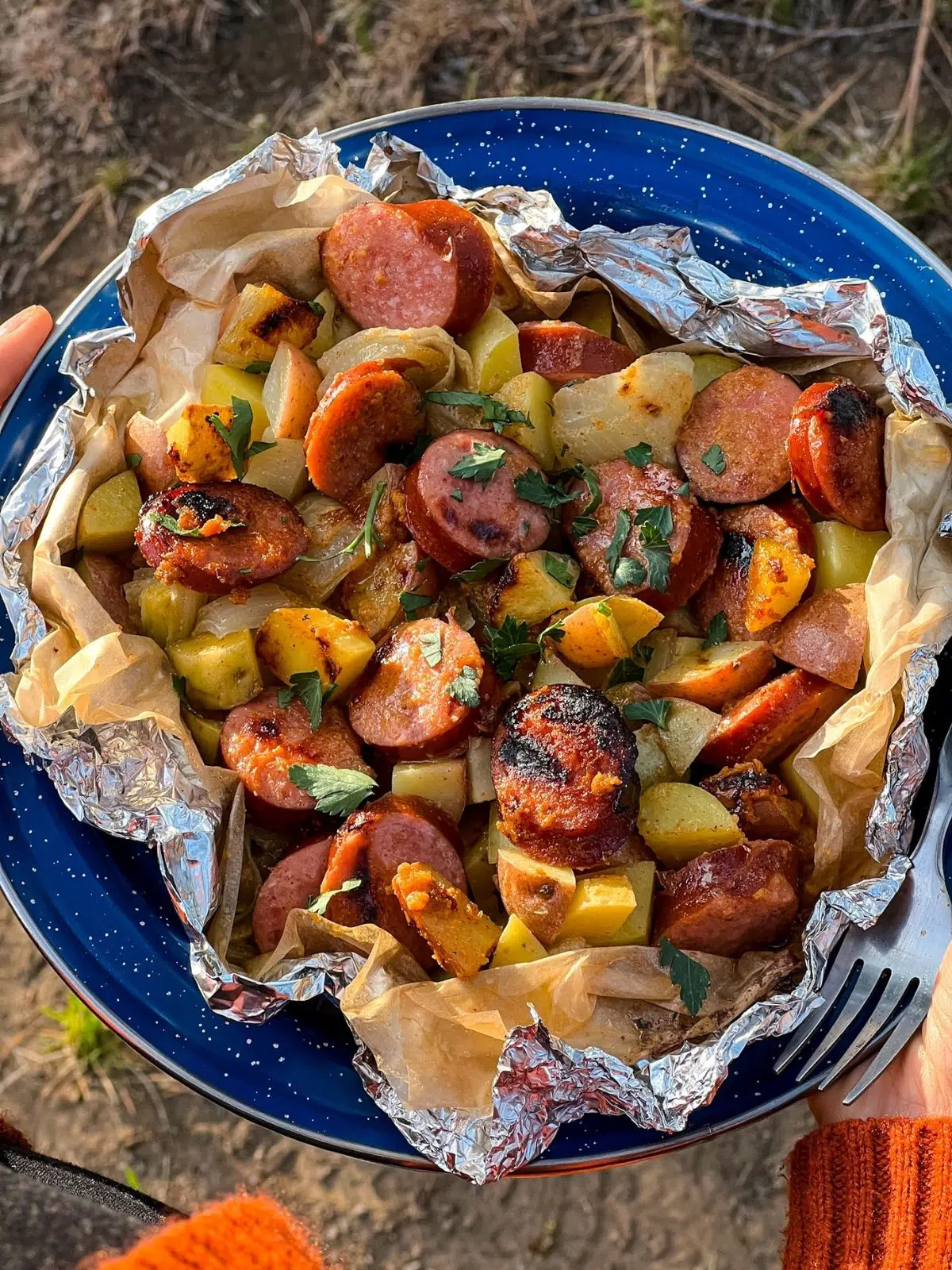 Kielbasa & Potato Foil Packets