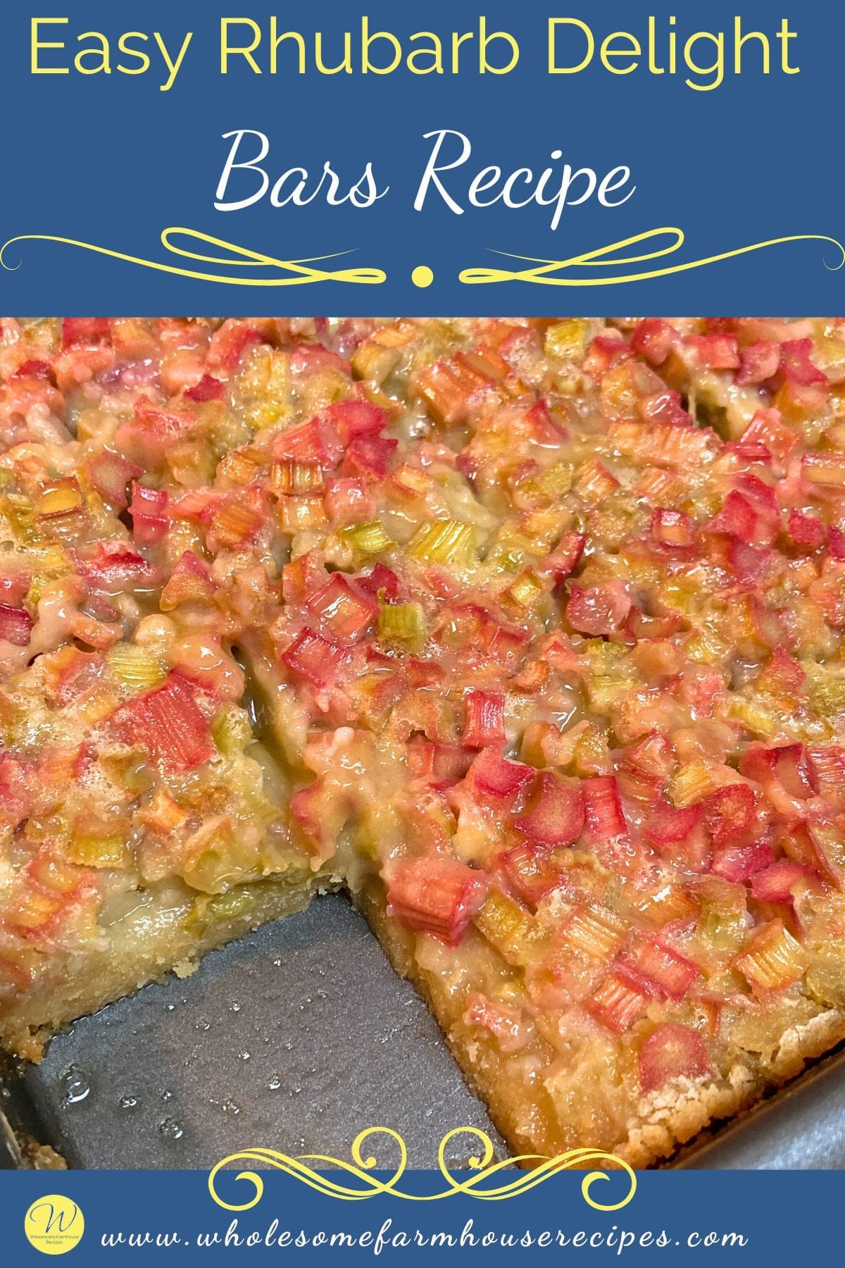 Easy Rhubarb Delight Bars Recipe