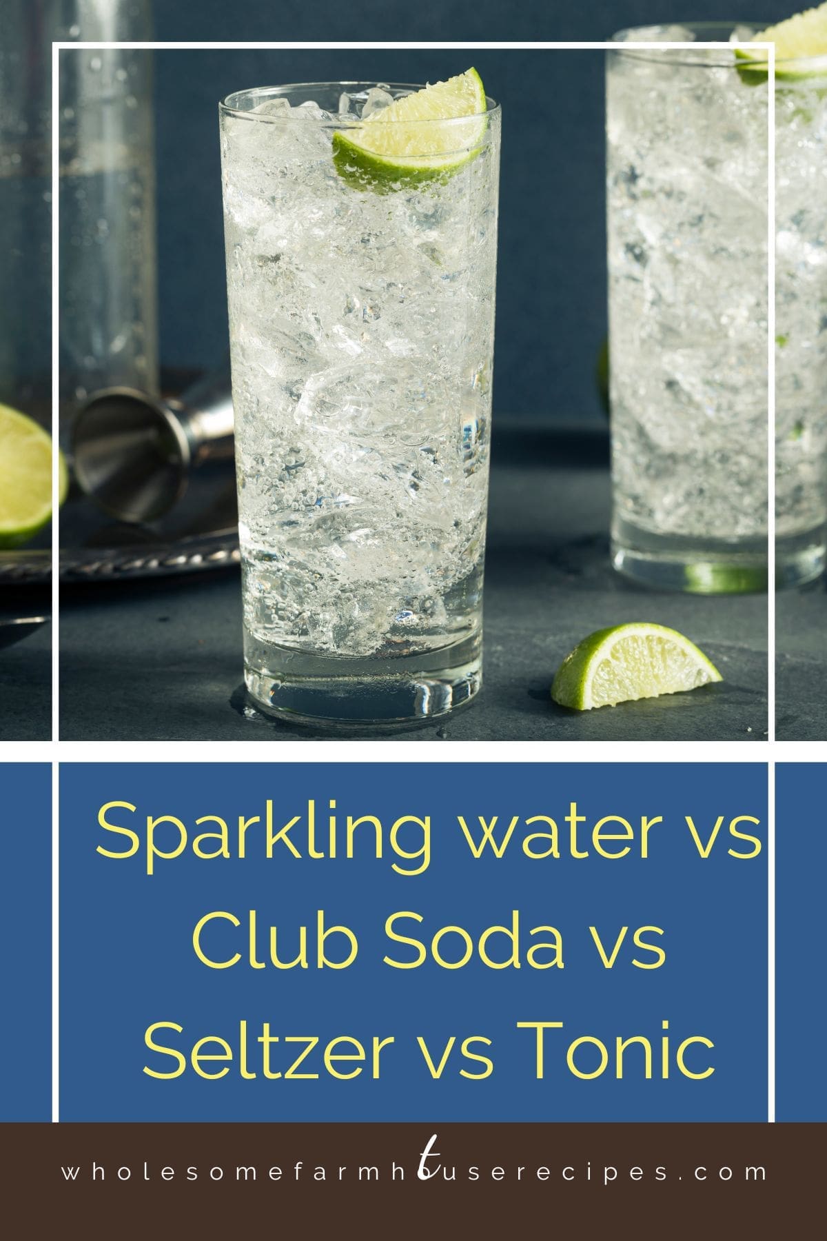 Sparkling water vs Club Soda vs Seltzer vs Tonic