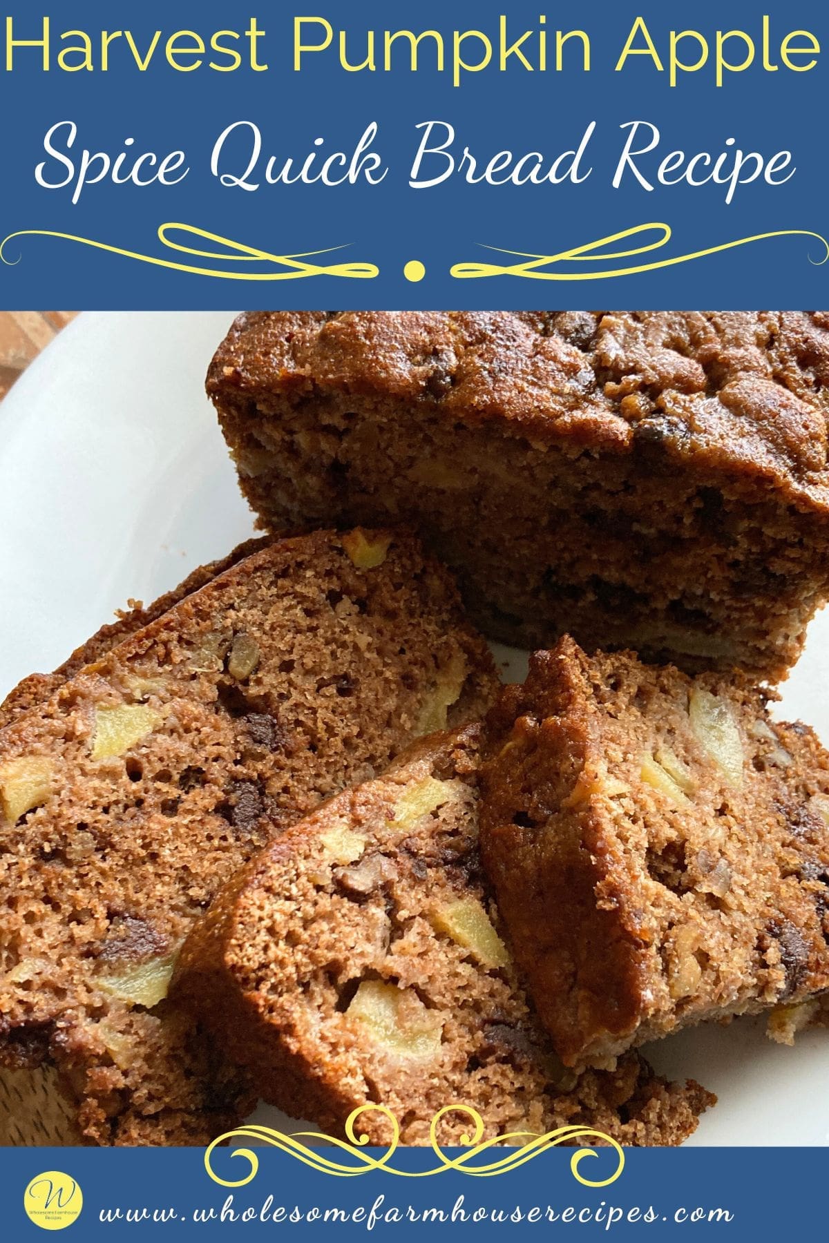 Harvest Pumpkin Apple Spice Quick Bread Recipe