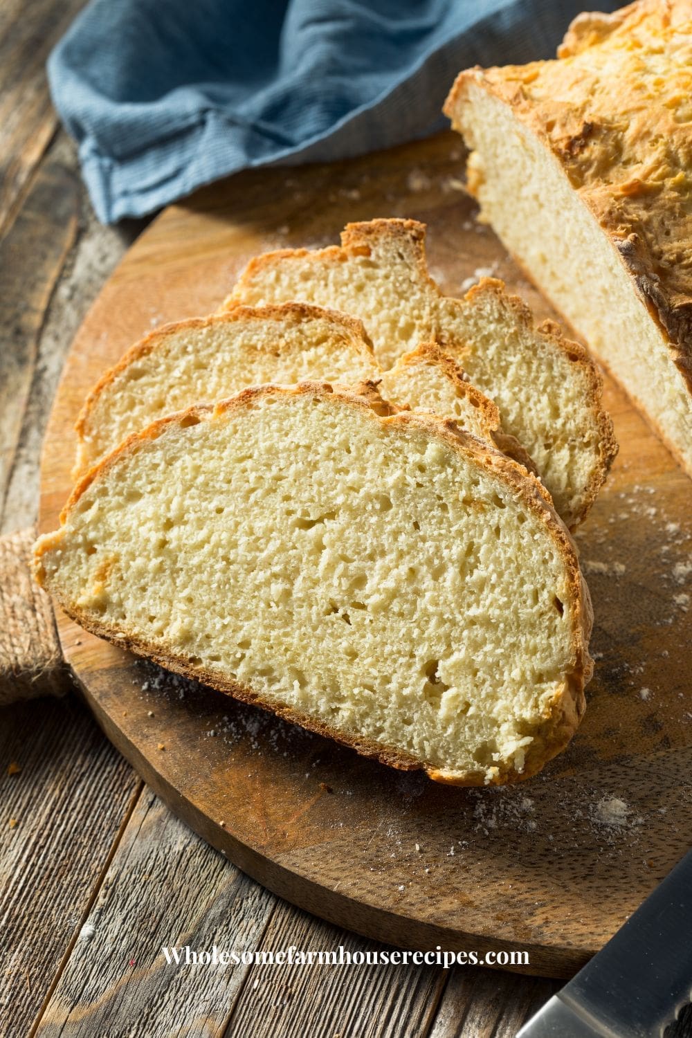 Sliced Homemade Irish Soda Bread