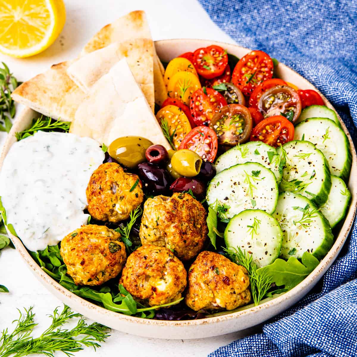 GREEK CHICKEN MEATBALLS