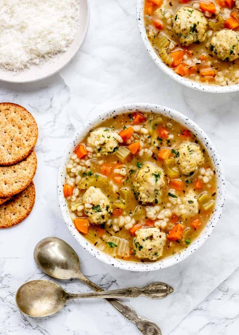 Mini Chicken Meatball Soup Recipe