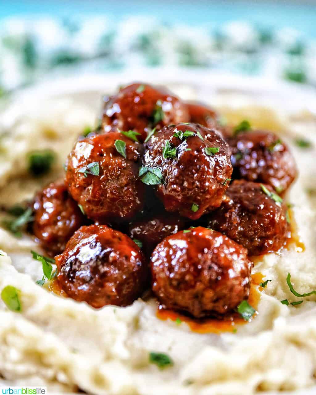 Slow Cooker Honey Bourbon Meatballs