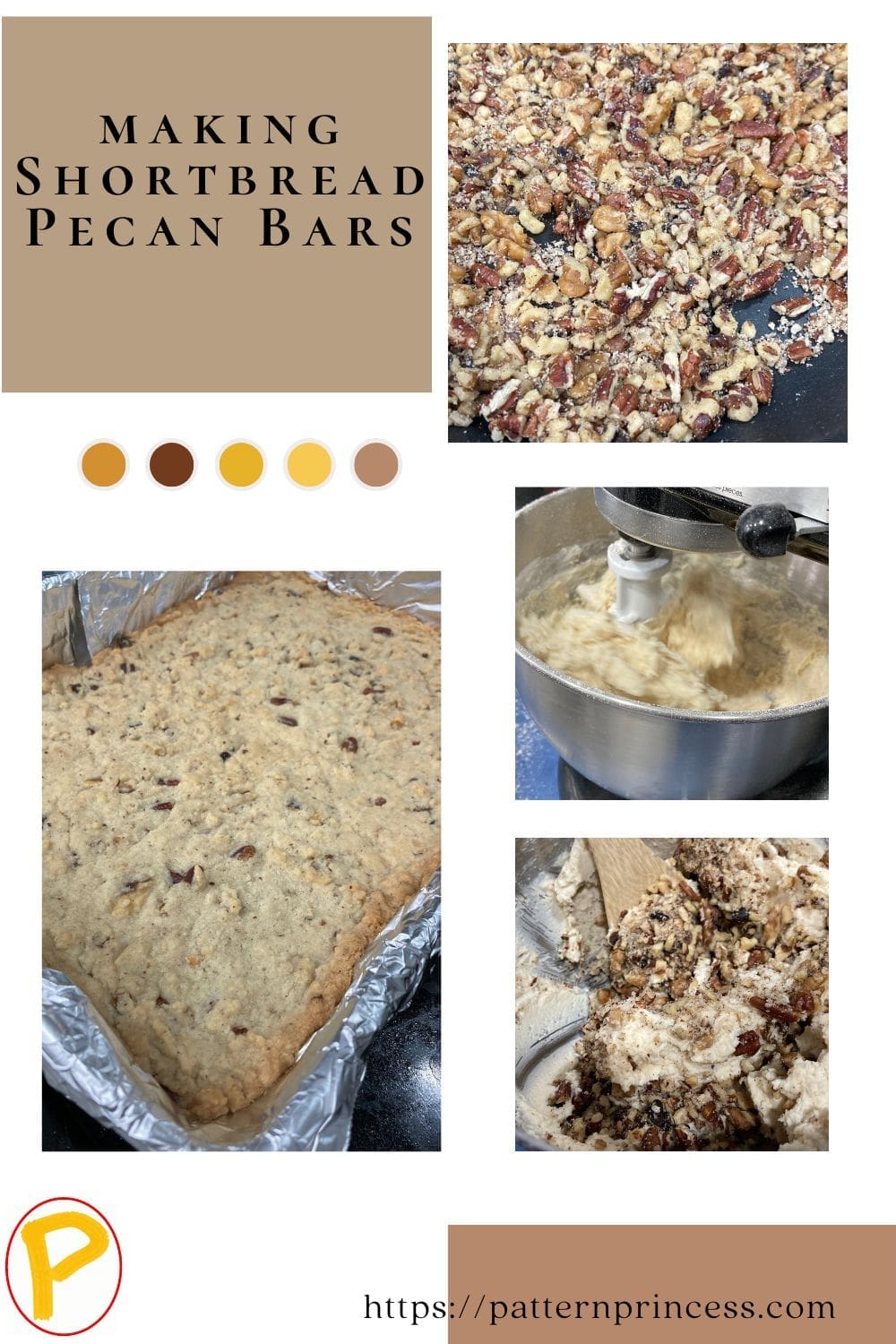 making Shortbread Pecan Bars