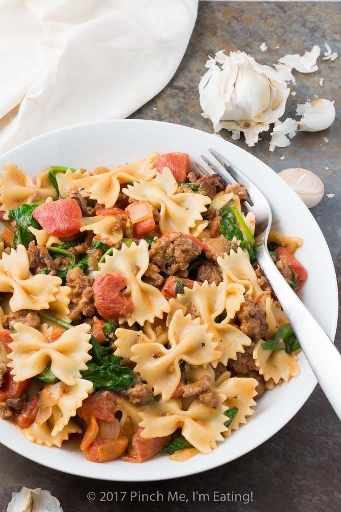 Italian Sausage Pasta with Tomato Cream Sauce