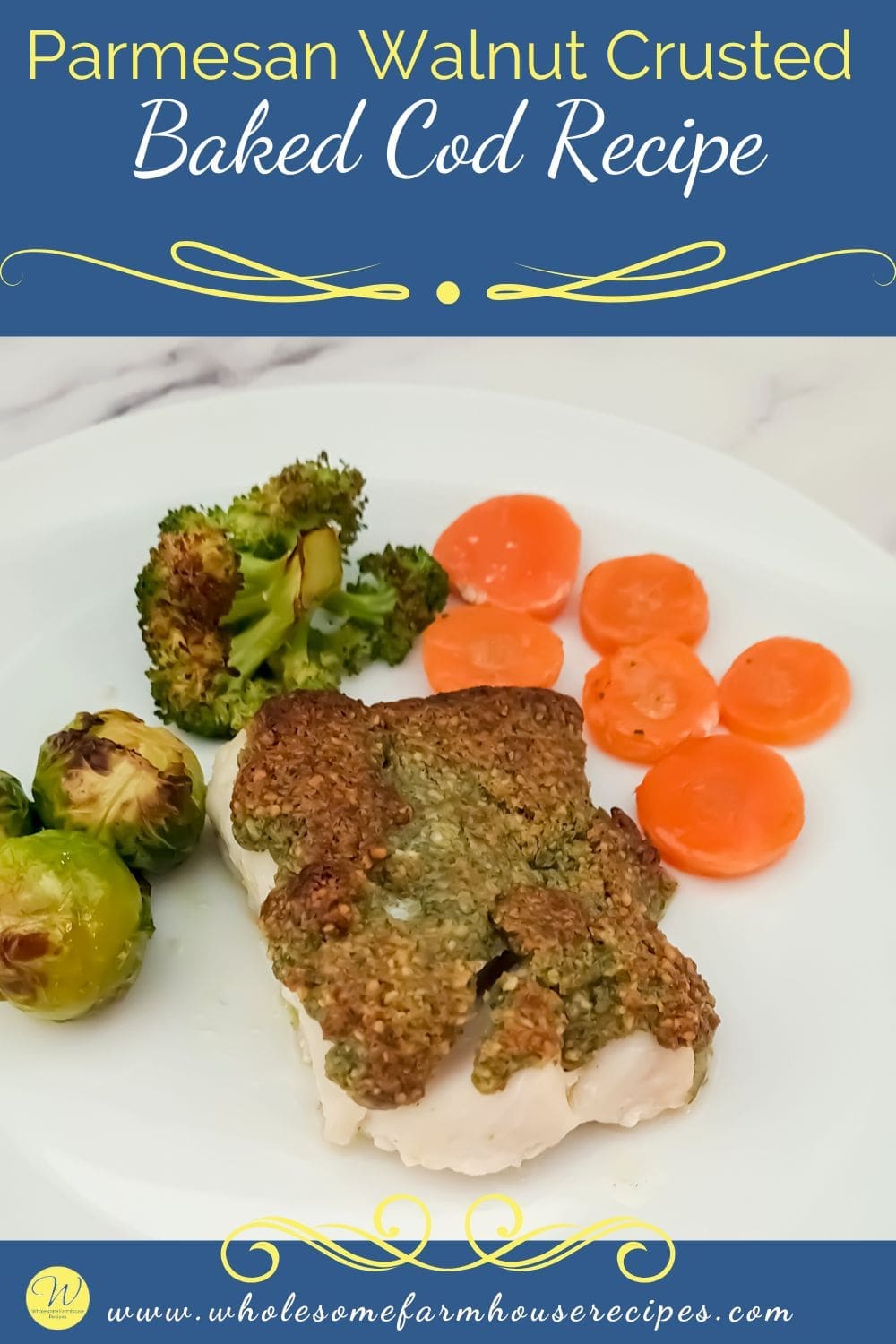 Parmesan Walnut Crusted Baked Cod Recipe