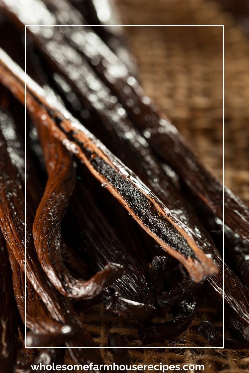 Splitting Fresh Vanilla Bean Pods