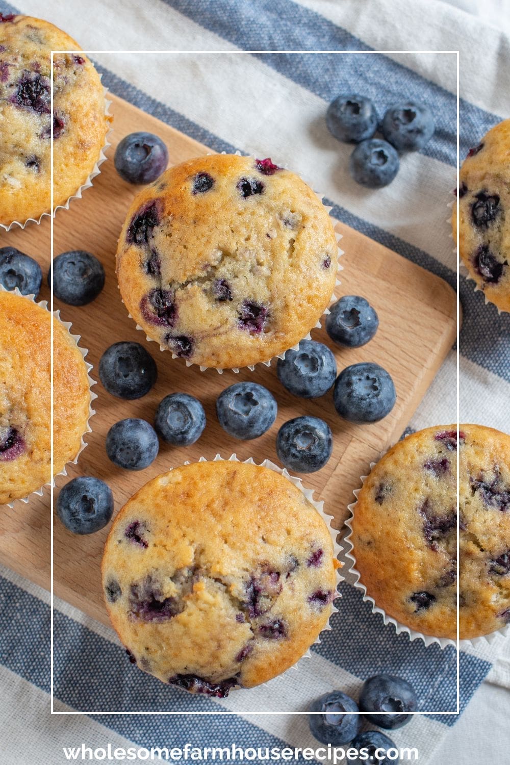 Buttermilk blueberry muffins with Fresh berries