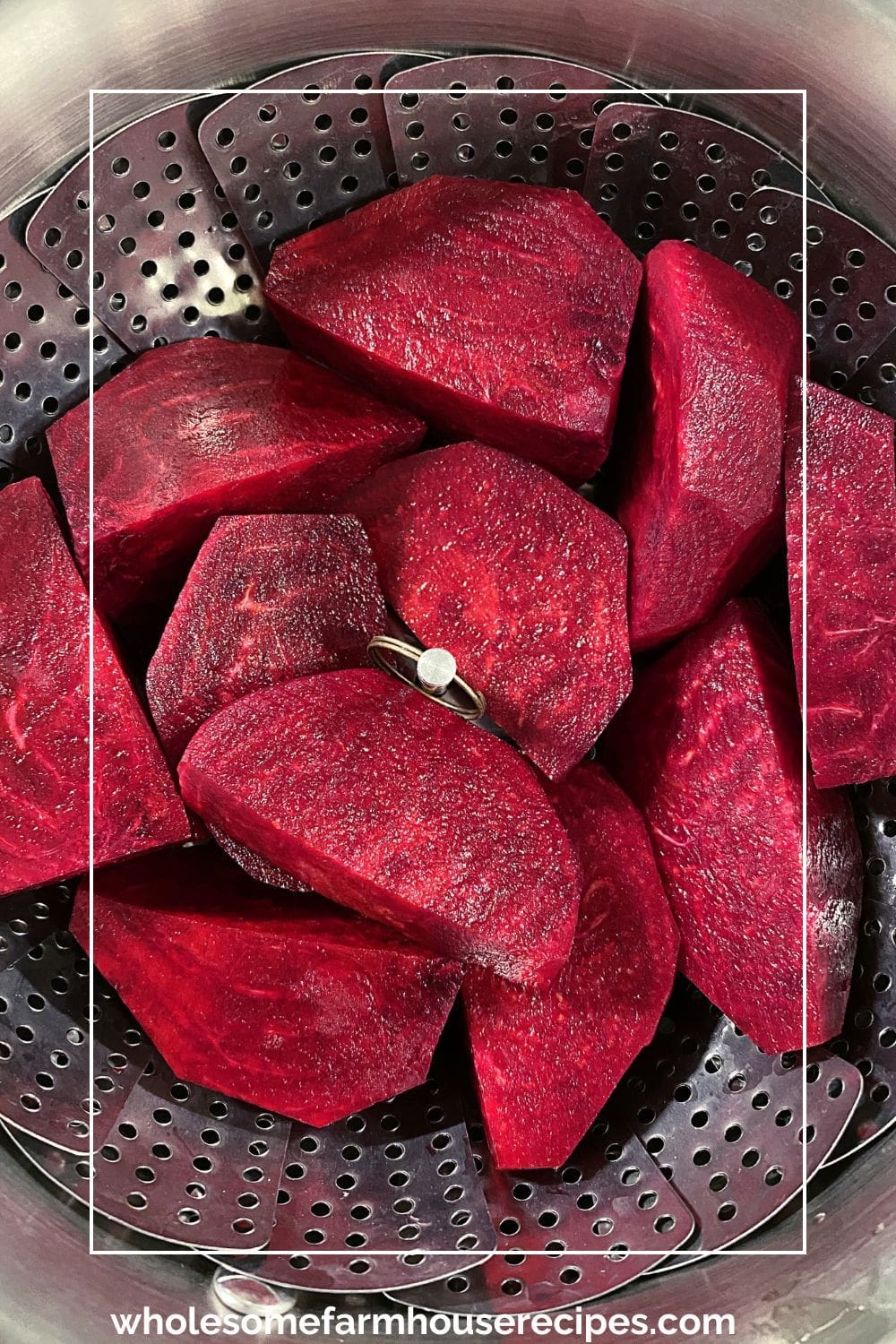 Cooked Beets in a Colander