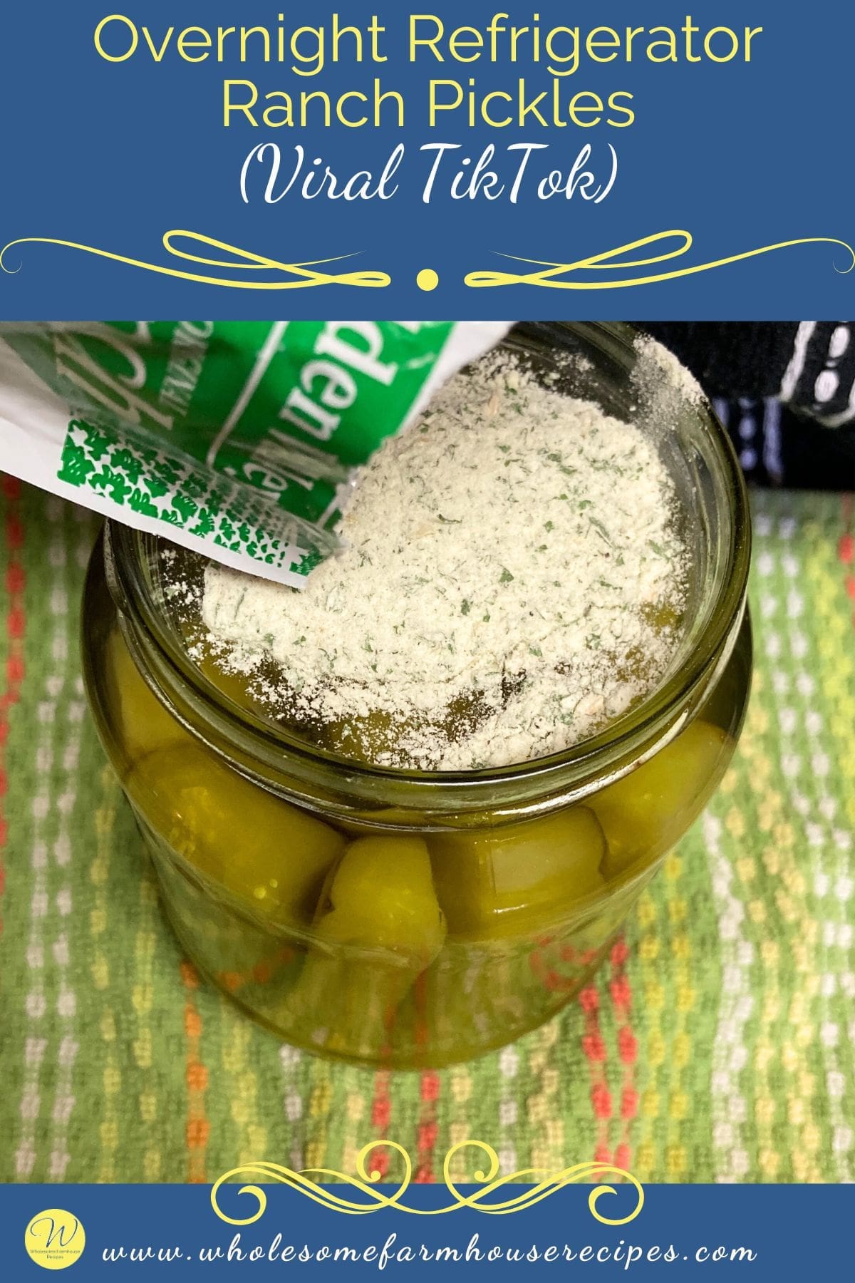 Overnight Refrigerator Ranch Pickles (Viral TikTok)