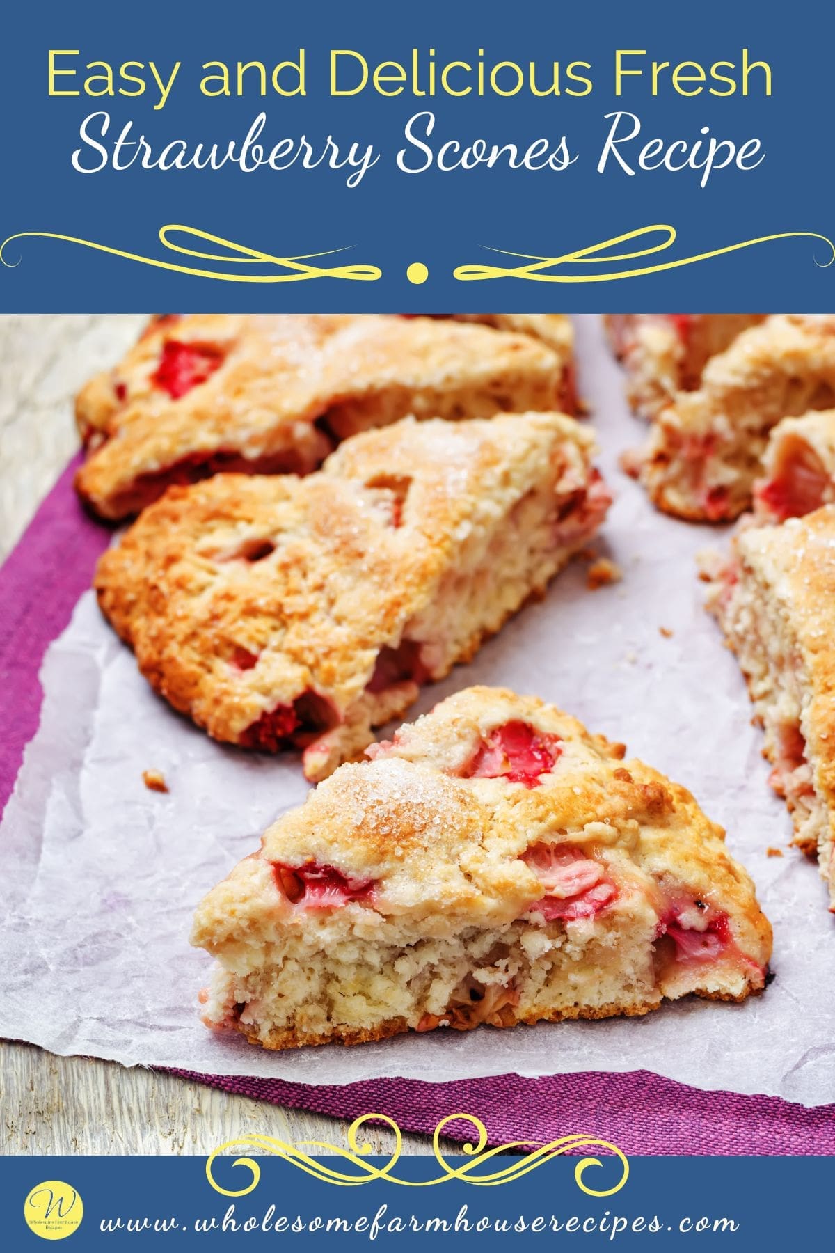 Easy and Delicious Fresh Strawberry Scones Recipe