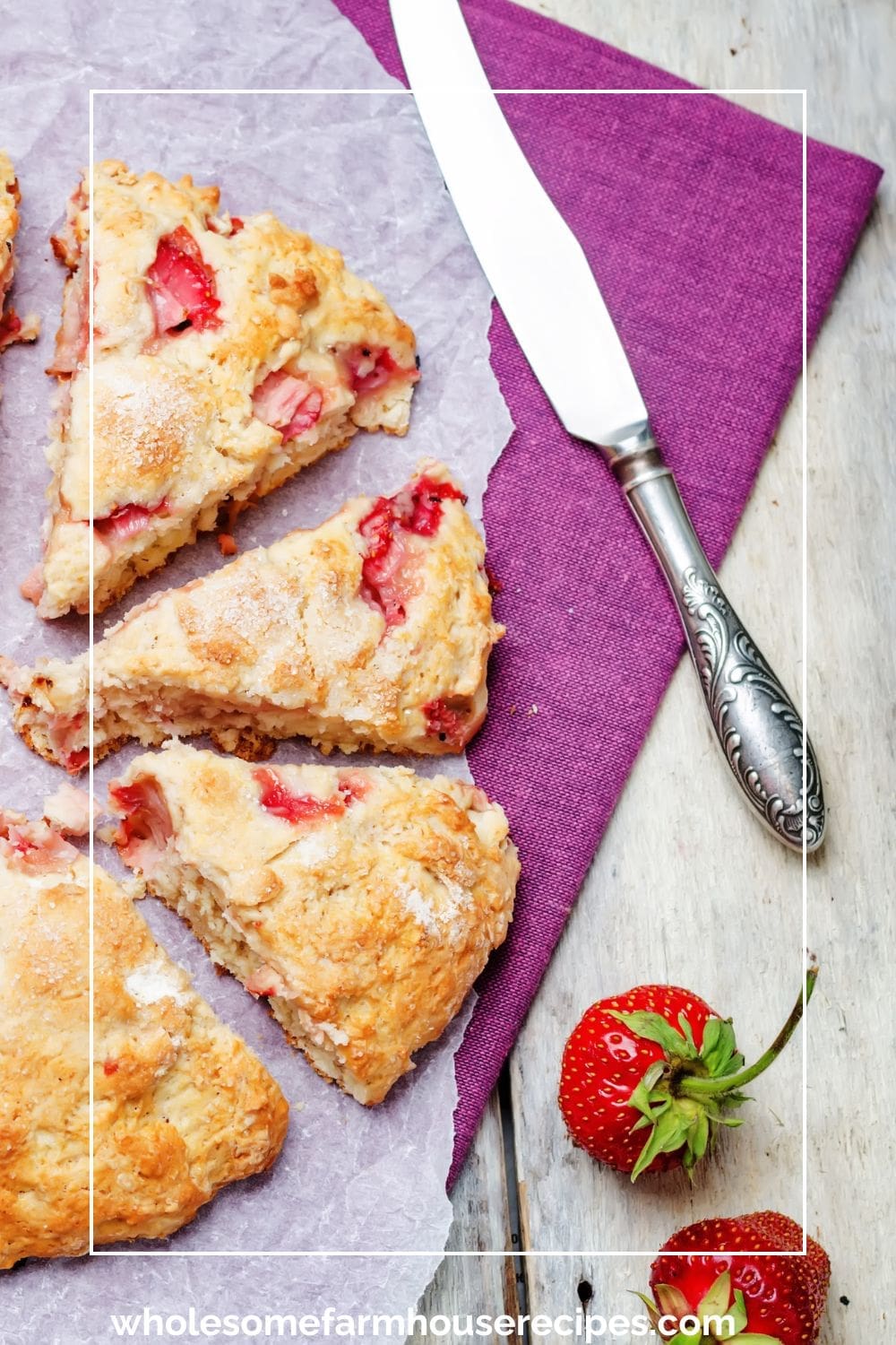 Freshly Baked Strawberry Scones