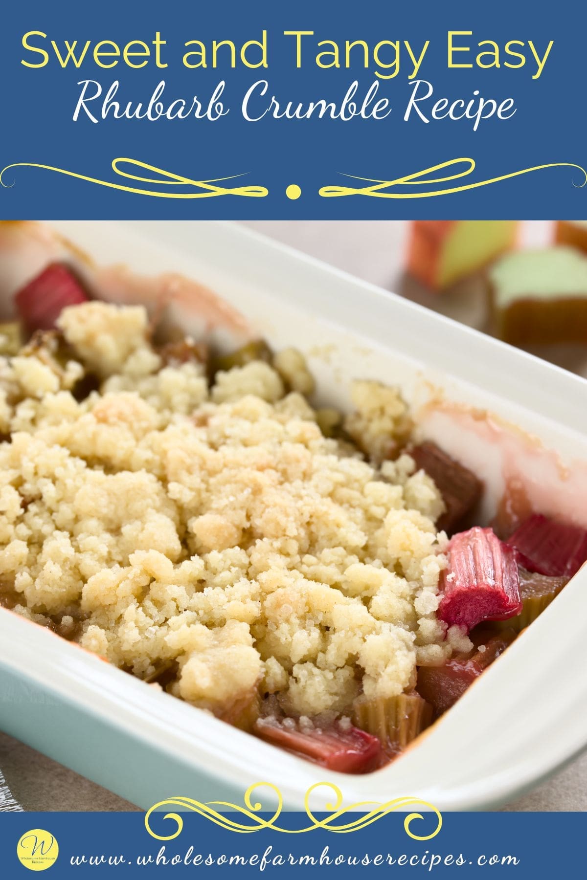 Sweet and Tangy Easy Rhubarb Crumble Recipe