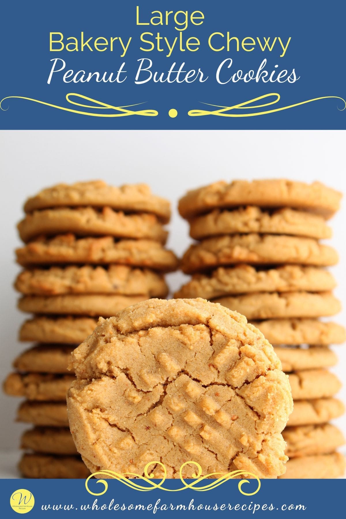 Large Bakery Style Chewy Peanut Butter Cookies