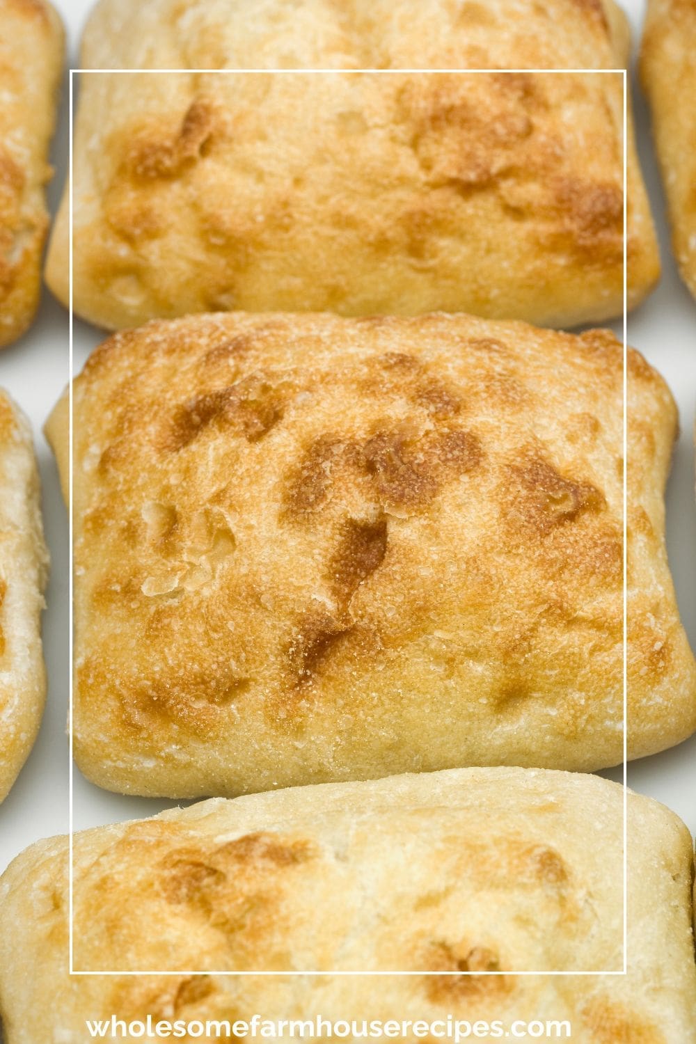 Ciabatta Rolls on a Tray