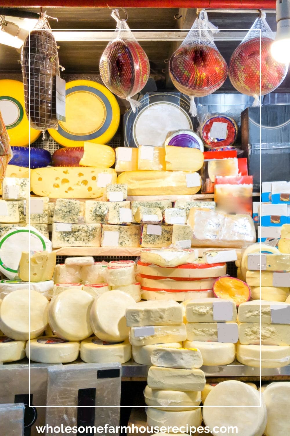 All types of hard and soft cheeses